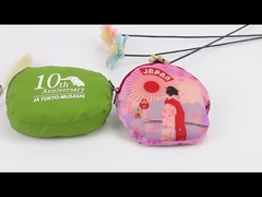 Bolsas plegables de poliéster OEM que se pliegan en sí mismas personalizadas