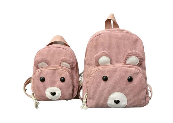 quality 350g Mochila de algodón Corduroy Mochila personalizada para niños factory